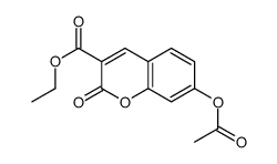 7-乙酰氧基香豆素-3-甲酸乙酯结构式