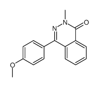 4-(4-methoxyphenyl)-2-methylphthalazin-1-one结构式