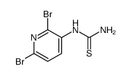 1-(2,6-dibromopyridin-3-yl)thiourea结构式