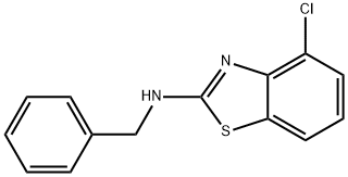 N-苄基-4-氯-1,3-苯并噻唑-2-胺结构式