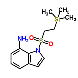 1-(2-(triMethylsilyl)ethylsulfonyl)-1H-indol-7-amine结构式
