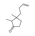 3-but-3-enyl-2,3-dimethylcyclopentan-1-one结构式