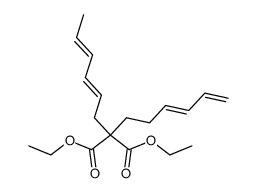7,7-(diethylcarboxy)-1,3,9,11-tridecatetraene Structure