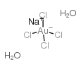 Sodium tetrachloroaurate(III) dihydrate Structure