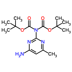 Di-tert-butyl (4-amino-6-Methylpyrimidin-2-yl)carbamate结构式