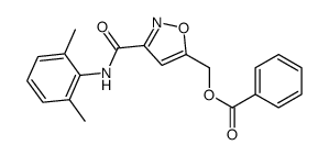 [3-[(2,6-dimethylphenyl)carbamoyl]oxazol-5-yl]methyl benzoate Structure