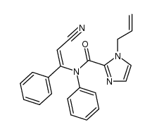 1-allyl-N-[(Z)-2-cyano-1-phenylethenyl]-N-phenyl-1H-imidazole-2-carboxamide Structure