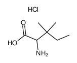 2-amino-3,3-dimethylpentanoic acid hydrochloride结构式