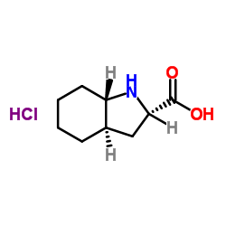 (2S,3aR,7aS)-1H-八氢吲哚-2-羧酸盐酸盐结构式