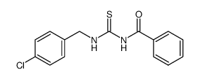1-benzoyl-3-(4-chloro-benzyl)-thiourea结构式