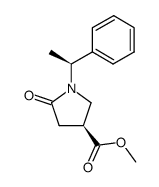 (S)-methyl5-oxo-1-((S)-1-phenylethyl)pyrrolidine-3-carboxylate Structure