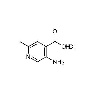 5-氨基-2-甲基吡啶-4-羧酸盐酸盐结构式
