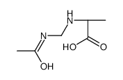 (2S)-2-(acetamidomethylamino)propanoic acid Structure