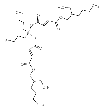 6,6-二丁基-14-乙基-4,8,11-三氧代-5,7,12-三氧杂-6-锡杂十八碳-2,9-二烯酸-2-乙基己基酯结构式