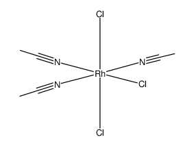 tris(acetonitrile)rhodium(III) chloride Structure