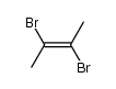 (E)-2,3-dibromo-but-2-ene结构式