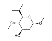 (2R,3S,4R,6S)-2-isopropyl-3,6-dimethoxy-3,4,5,6-tetrahydro-2H-pyran-4-ol Structure