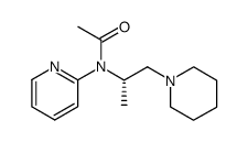 N-((S)-1-Methyl-2-piperidin-1-yl-ethyl)-N-pyridin-2-yl-acetamide结构式
