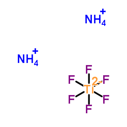 Ammonium hexafluorotitanate structure