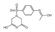 N1-{4-[(3,5-二氧代哌嗪o)磺酰基]苯基}乙酰胺结构式