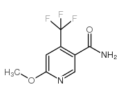2-甲氧基-4-(三氟甲基)吡啶-5-甲酰胺结构式