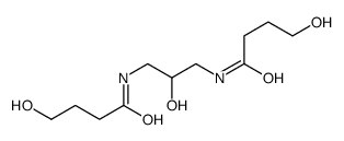 4-hydroxy-N-[2-hydroxy-3-(4-hydroxybutanoylamino)propyl]butanamide结构式
