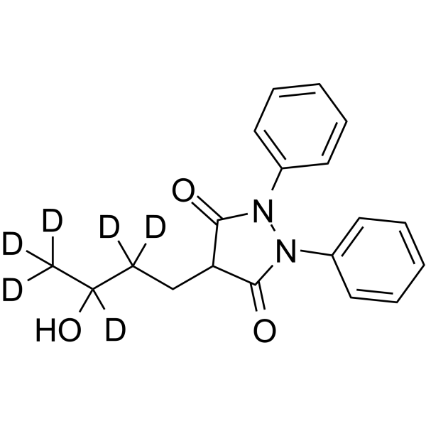 γ-Hydroxy phenylbutazone-d6 Structure