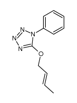 1-phenyl-5-[(E)-but-2-enyloxy]-tetrazole结构式