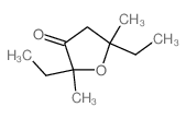 Dihydro-2,5-diethyl-2,5-dimethyl-3(2H)-furanone结构式
