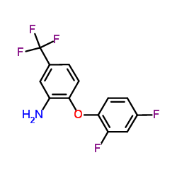 2-(2,4-Difluorophenoxy)-5-(trifluoromethyl)aniline结构式