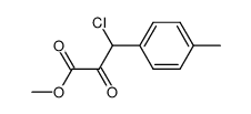 3-氯-2-氧代-3-(对甲苯基)丙酸甲酯结构式