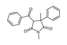 4-benzoyl-1,3-dimethyl-3-phenylpyrrolidine-2,5-dione Structure