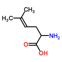 2-Amino-5-methyl-4-hexenoic acid Structure