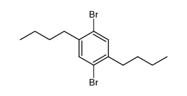 1,4-Dibromo-2,5-di-n-butylbenzene Structure
