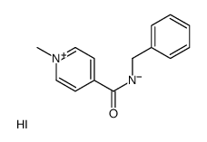 1-甲基-4-[[(苯基甲基)氨基]羰基]吡啶碘化物结构式