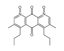 3,7-dimethyl-5,10-dioxo-4,6-dipropyl-5,10-dihydropyrido[3,2-g]quinoline 1,9-dioxide结构式