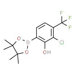 3-Chloro-2-hydroxy-4-(trifluoromethyl)phenylboronic acid pinacol ester Structure