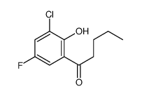 1-(3-chloro-5-fluoro-2-hydroxyphenyl)pentan-1-one结构式