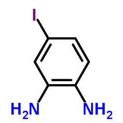 1,2-二氨基-4-碘苯结构式