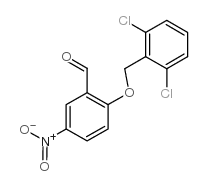 2-[(2,6-二氯苄基)氧基]-5-硝基苯甲醛结构式