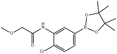 N-(2-chloro-5-(4,4,5,5-tetramethyl-1,3,2-dioxaborolan-2-yl)phenyl)-2-methoxyacetamide Structure