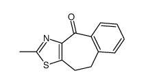 2-methyl-9,10-dihydro-benzo[5,6]cyclohepta[1,2-d]thiazol-4-one结构式