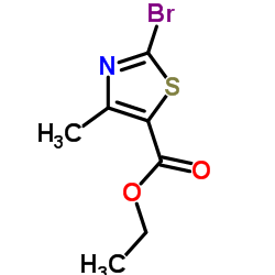 2-溴-4-甲基-1,3-噻唑-5-甲酸乙酯结构式