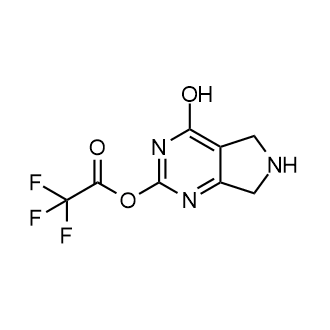 6,7-二氢-5H-吡咯并[3,4-d]嘧啶-2,4-二醇2,2,2-三氟乙酸酯结构式