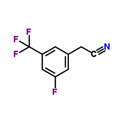 3-氟-5-(三氟甲基)苯乙腈结构式
