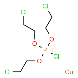 chloro[tris(2-chloroethyl) phosphite-p]-copper结构式