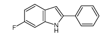 6-氟-2-苯基-1H-吲哚结构式
