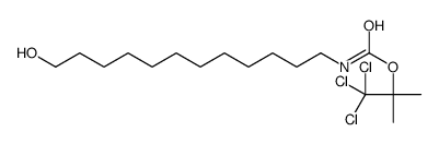 1,1,1-Trichloro-2-methyl-2-propanyl (12-hydroxydodecyl)carbamate Structure