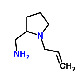 N-烯丙基-2-氨甲基吡咯烷结构式
