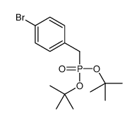 1-[bis[(2-methylpropan-2-yl)oxy]phosphorylmethyl]-4-bromobenzene结构式
